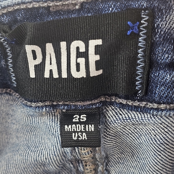 Paige Skyline Skinny crop Jeans Women’s 25 blue Denim Jeans - Picture 6 of 9